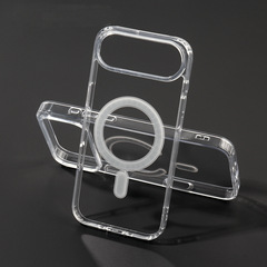 适用IPHONE苹果17PRO透明Magsafe磁吸无线充手机壳磁吸亚克力硬壳