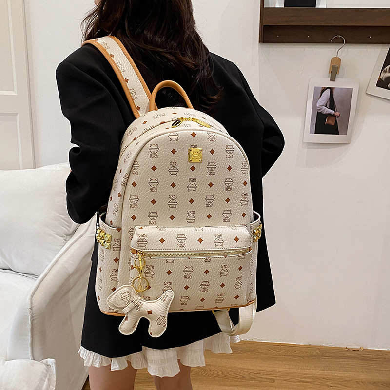 Mochila coreana de gran capacidad para mujeres caricatura lindo gatito mochila de estudiantes universitarios viaje al aire libre mochila de viaje