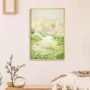 山水小红风景新款线绣