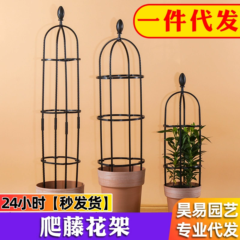 Подставка для цветов на балкон, опора для вьющихся растений, подставка для клематисов, подставка для растений типа «зеленая редька», подставка для роз, подставка для синих снежных цветов, уличный кованый цветочный горшок, подставка для зеленых растений.