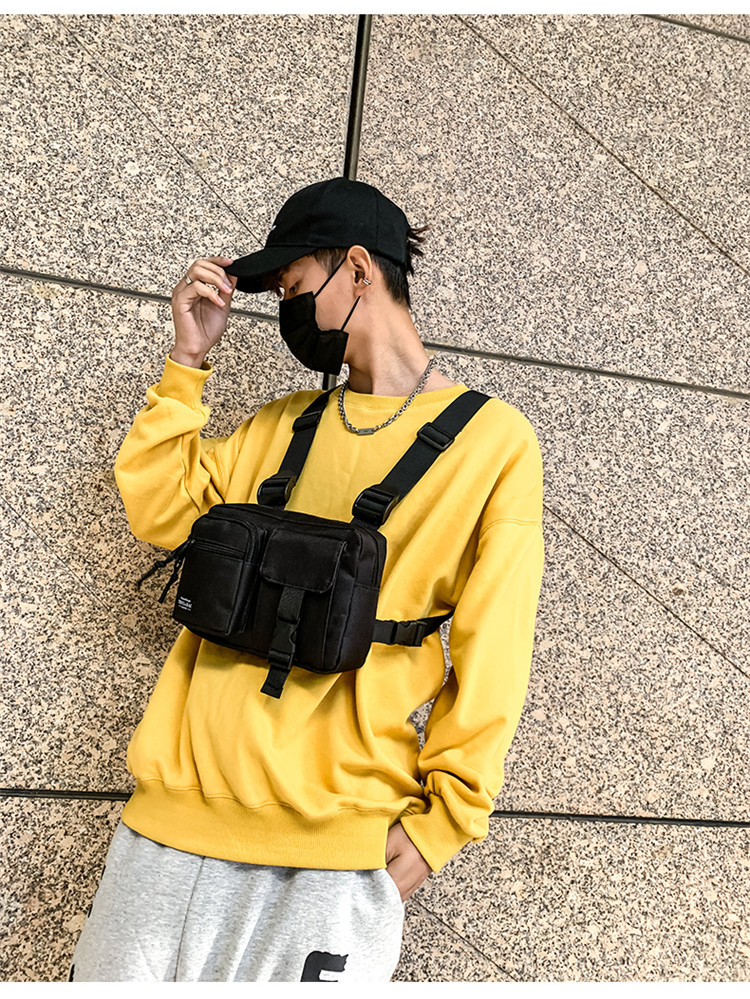New Trendy Brand Tactical Vest Men's Light Functional Hip-hop Multi-functional Waist Bag display picture 5