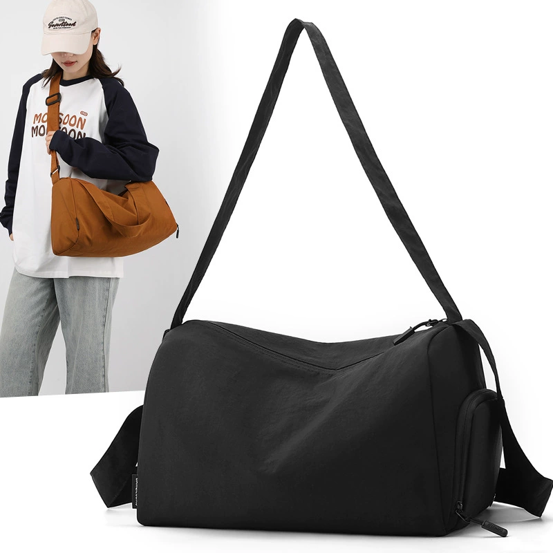 Nylon sports sports bag for leisure, pillow one shoulder