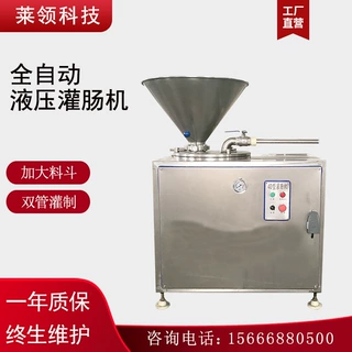 大型腊肠米肠灌肠机 全自动双路肉肠灌装机 不锈钢香肠灌制机设备