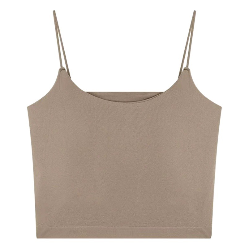 METWO sensación de frío de una sola pieza de seda de hielo chaleco sin costuras fijo mama-Recibir belleza espalda desgaste interior desgaste exterior bottoming mujeres