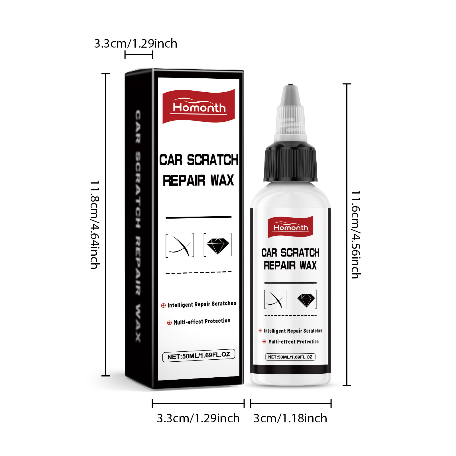 Homonth Car Scratch Wax Paint Surface Care and Maintenance Liquid Scratch Removal Cleaning Polishing Care and Maintenance Liquid