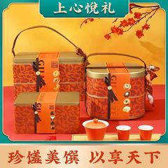 Super Delicious Heartfelt Joy Gift Box for New Year Gifts, Suitable for Elderly - Biscuits, Cakes, Nuts, Food - Wholesale, Cross-border