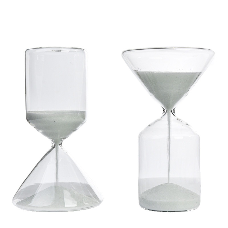 Casa nórdica triángulo vidrio reloj de arena temporizador creativo regalo decoración graduación temporada regalo del Día de San Valentín