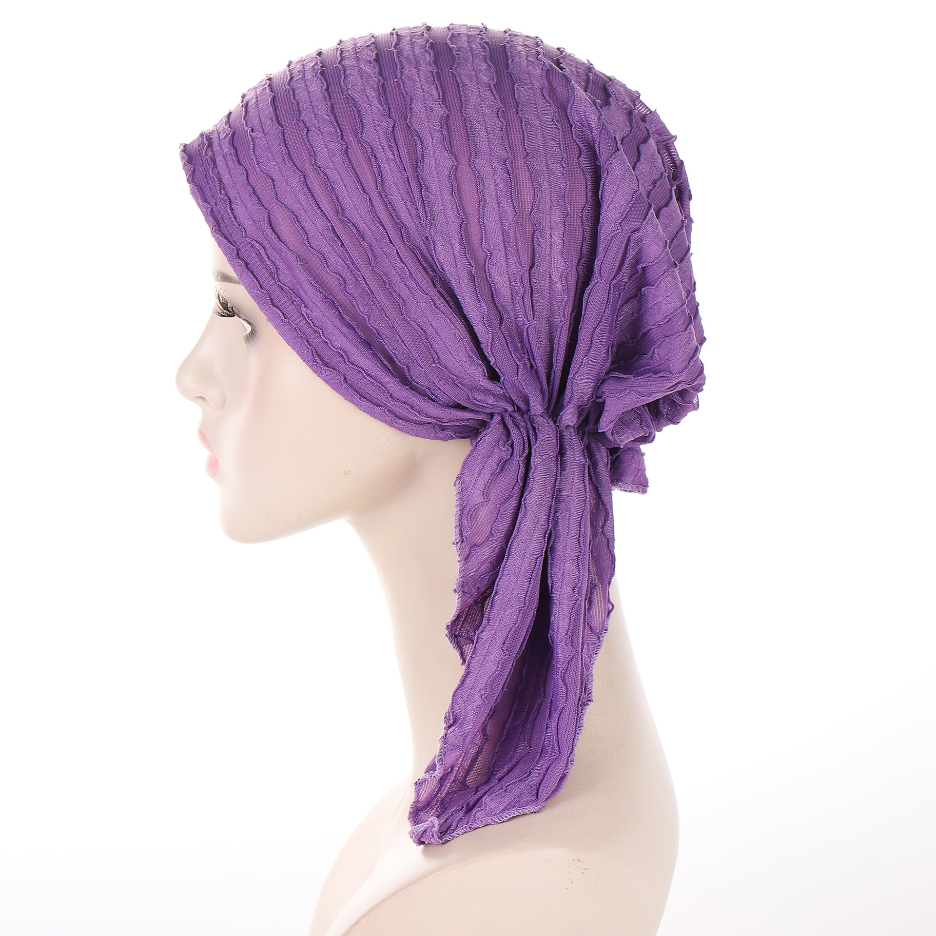 55g Weight Hijab Hats Type Daily, Street Occasion Polyester Material Solid Color Pattern All Seasons Season Women's Gender Casual, Classic Style Style Eaveless Rim Women's Casual Classic Style Solid Color Polyester Hijab 2
