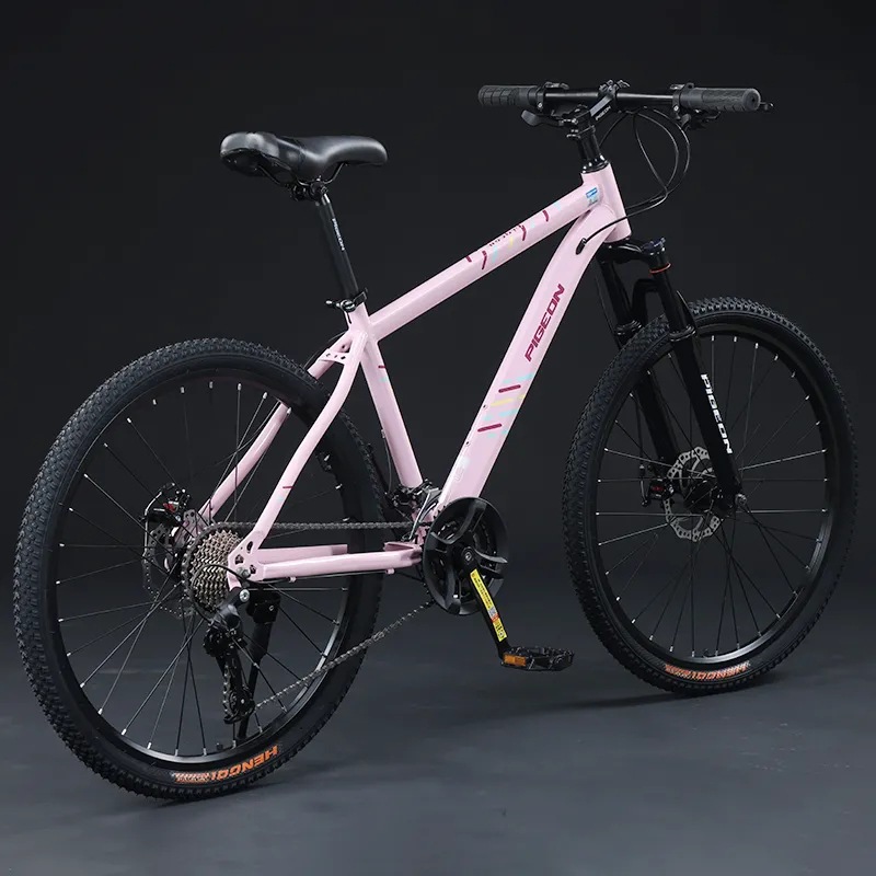 Bicicleta de montaña de la marca Feige Bicicleta de montaña con amortiguación de doble freno de disco Bicicleta de montaña todoterreno de 26 pulgadas y 24 pulgadas de velocidad variable para hombres y mujeres