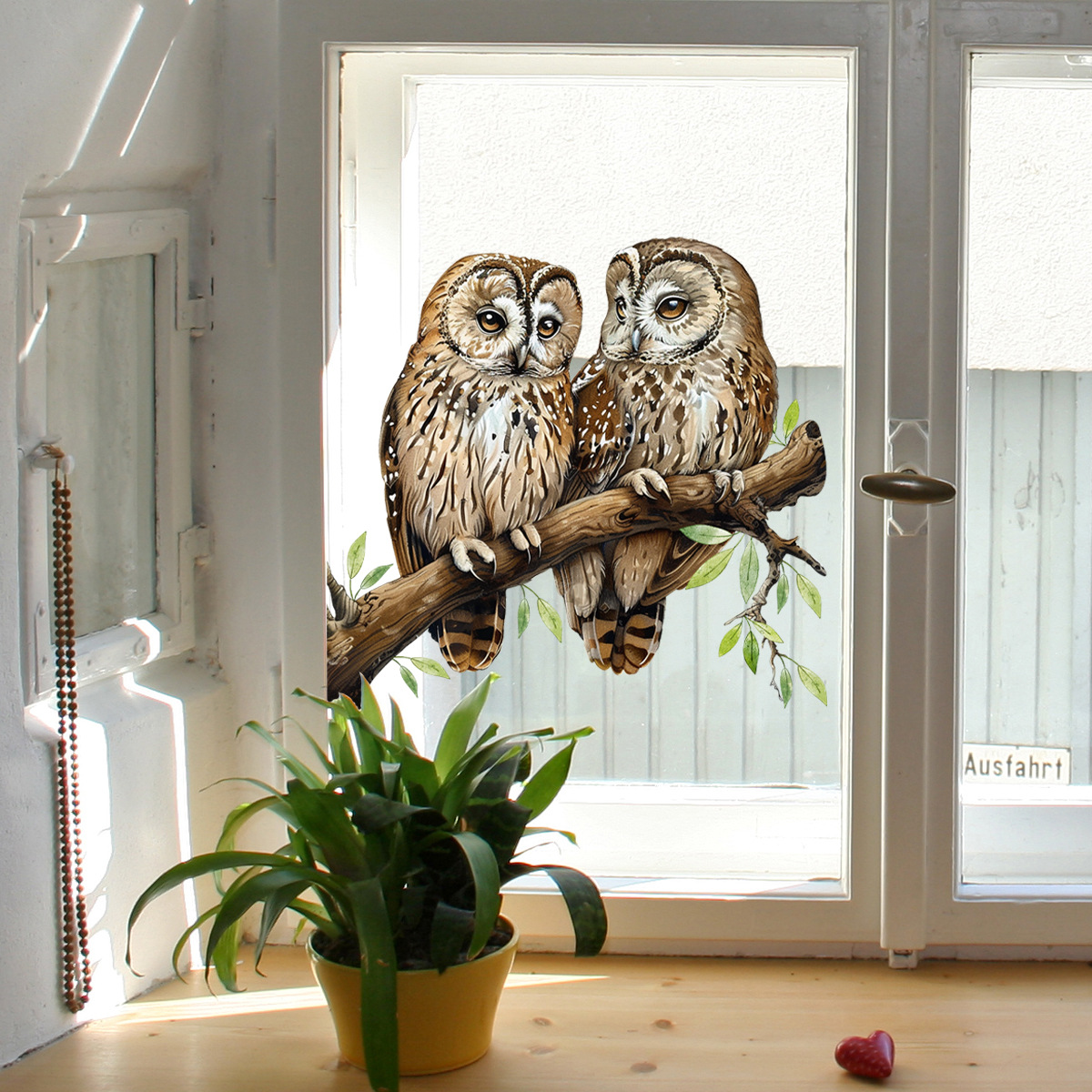 Cartoon glass double-sided electric lifelike window stickers