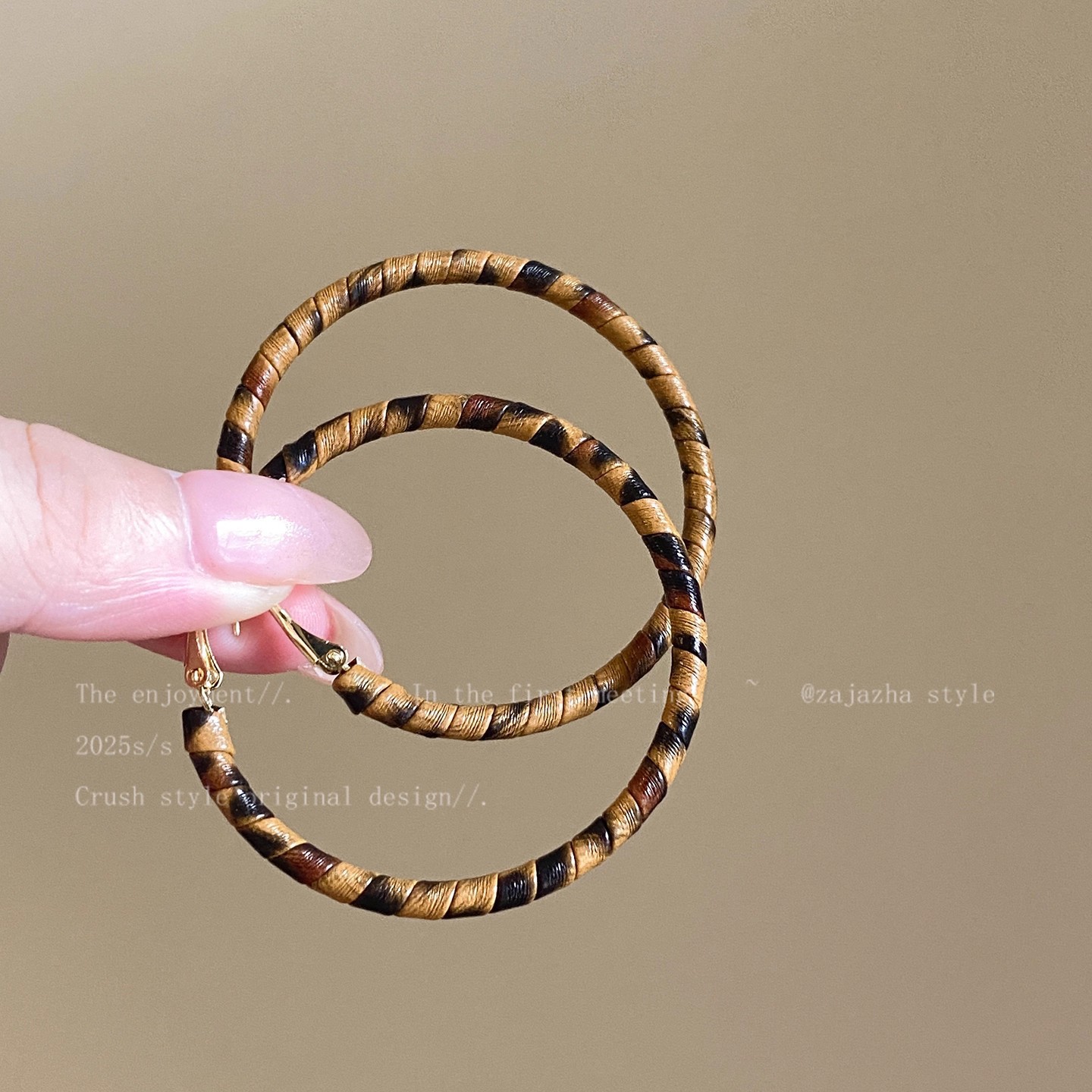 A2752 deep leopard print 5cm