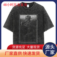 Men Vintage T-shirt Harajuku Anime Graphic Print T-Shirt Str