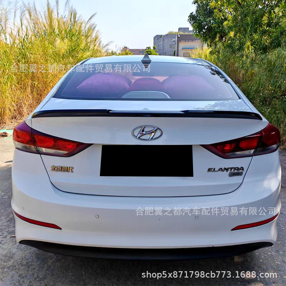 Suitable for 2016-2022 Hyundai Elantra M4 Model Blade-Style Rear Spoiler Modification Without Drilling