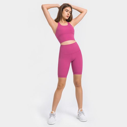 A drop-shipping solid color back-beautiful sports bra yoga wear for women new backless fitness bra camisole sports vest
