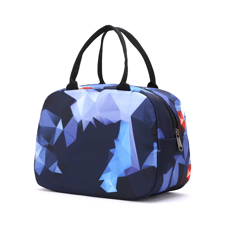 블루 기하학 투피스 세트