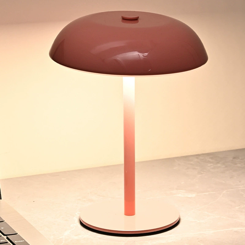 Креативная настольная лампа, 3‑цветный LED, аккумулятор 1800 мА·ч, тонкий сенсорный выключатель, для прикроватной зоны