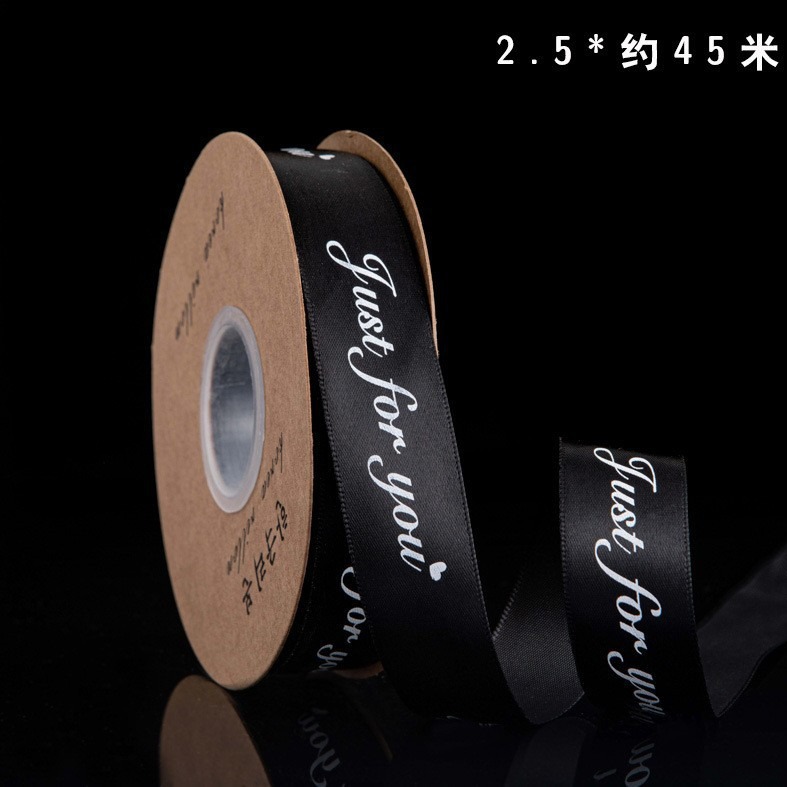 Cinta de poliéster estilo inglés fresca y sencilla para fijar ramos de flores y material de embalaje, cinta floral de 2.5 cm para embalaje, cinta para regalo.