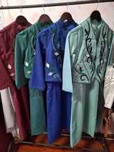 新款印度儿童绣花套装马拉西亚印尼男童刺绣长袍背心马甲中东童装
