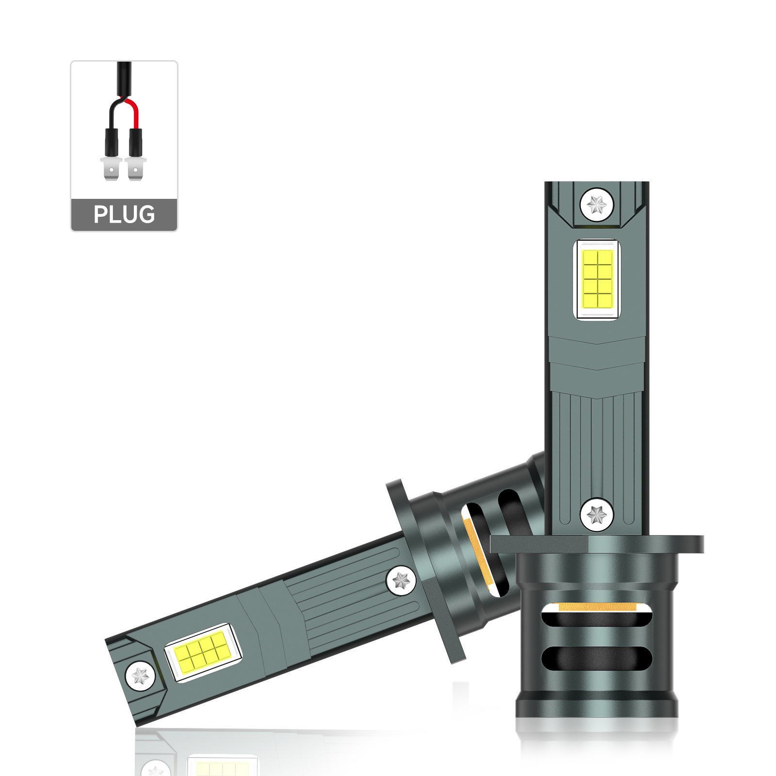 SENROBO transfronterizo venta caliente automóvil condujo faro H7 enchufe directo de alto brillo H4 cerca de alto brillo integrado image 6