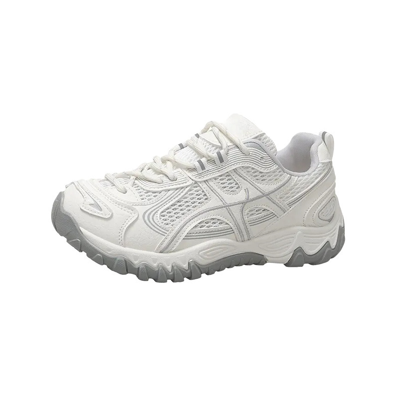 Aumentar la altura de la base gruesa de los zapatos de padres y mujeres, todo el nuevo verano delgado red transpirable, zapatos deportivos casuales de aspecto grande