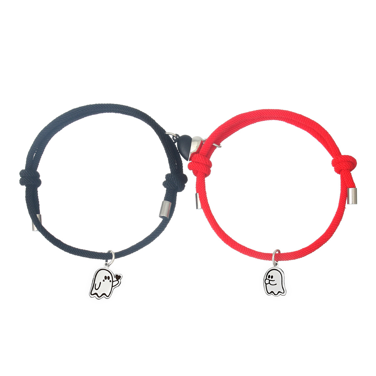 15g Weight 304 Stainless Steel Pendant Material Drawstring Bracelets Classification rope Chain Material 1 Set Quantity Casual, Daily Occasion 304 Stainless Steel, rope Material Halloween Festival Geometric, ghost, Heart Shape Pattern Couple Gender Asymmetrical Design Simple Style, Classic Style Style Simple Style Classic Style Geometric Ghost Heart Shape 304 Stainless Steel Rope String Bracelets Halloween Wholesale 11