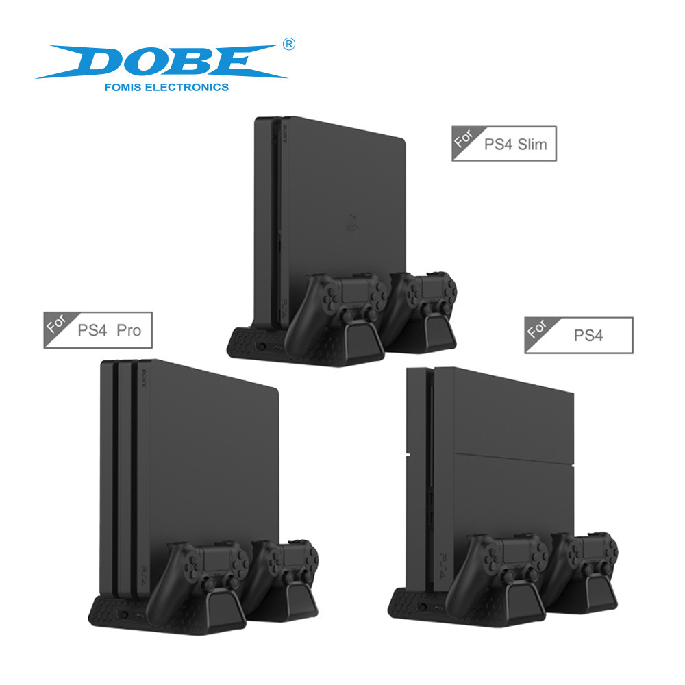 PS4 / SLIM / PRO Base de disipación de calor multifunción PS4 base ventilador de disipación de calor + soporte de disco + doble carga TP4-882