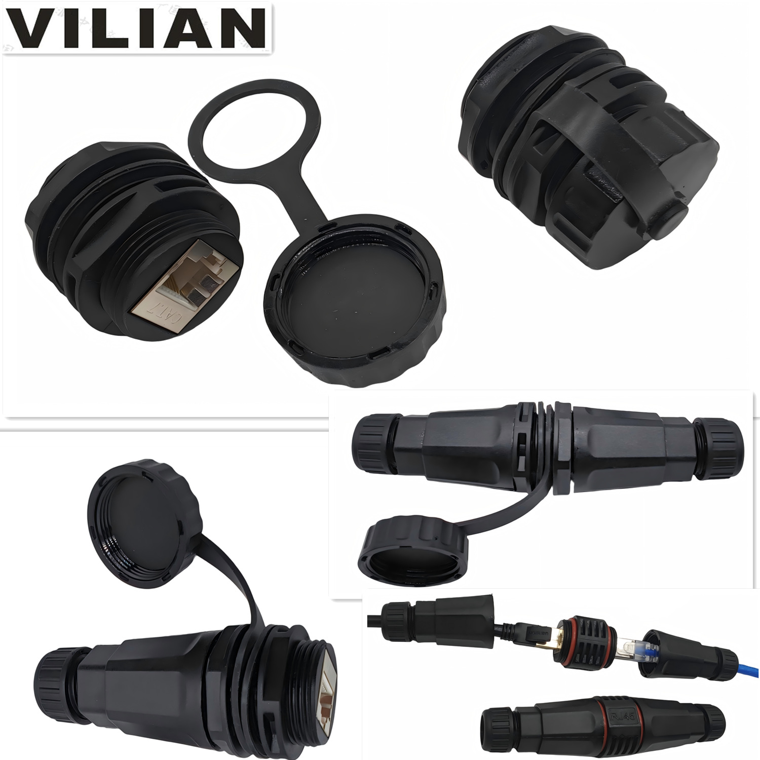 rj45ֱͨIP68ˮͷM25Բˮͷĸͷ