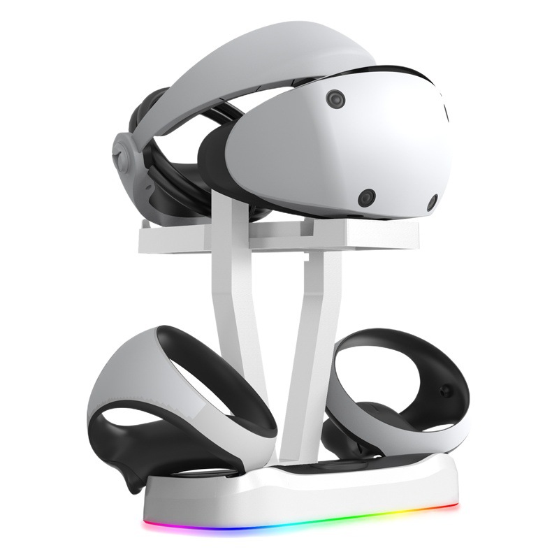 PS5 VR2 base de carga magnética con luz RGB PS VR2 base de carga VR gafas rack de almacenamiento accesorios de juego
