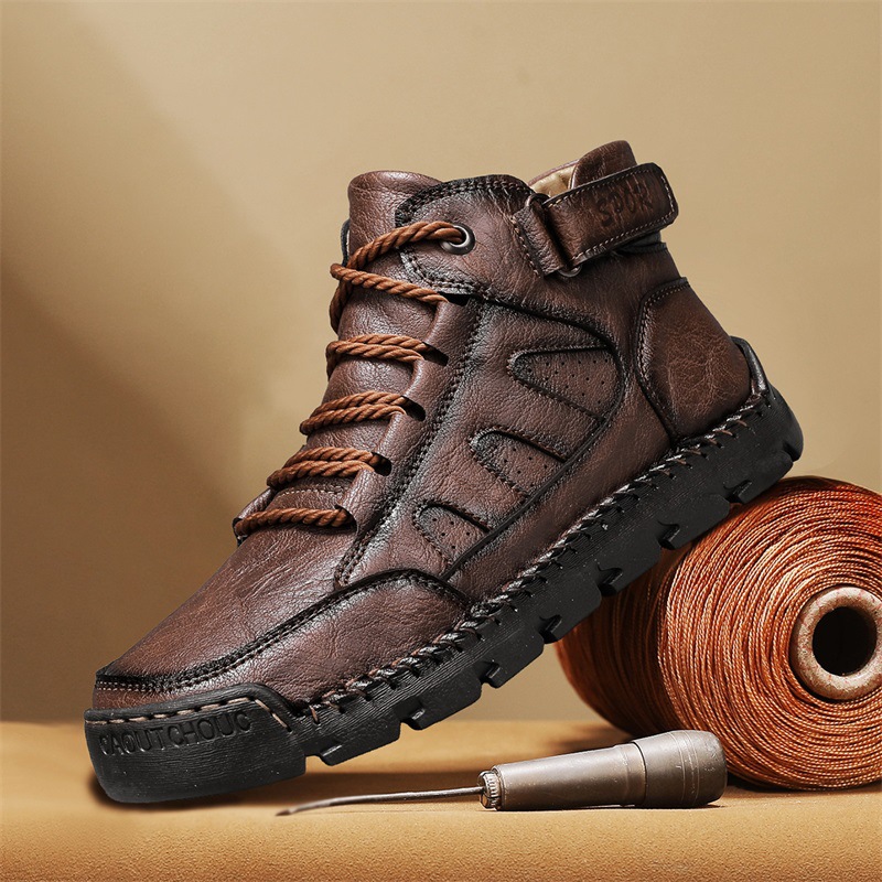 Cross-Border Amazon Popular High-Top Men's Casual Shoes, Short Boots, Independent Station Outdoor Casual Men's Boots, Martin Boots