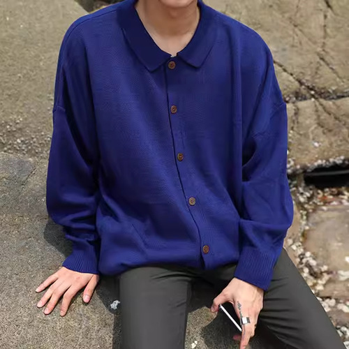 【Clearance】Korean Style Casual Retro Collar Pullover Knit Sweater Jacket