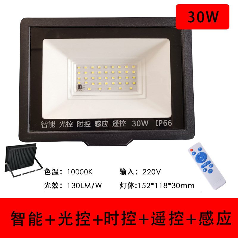 Luz de inundación controlada por luz con luz de inducción led luz de jardín de la comunidad farola al aire libre luz impermeable al aire libre luz de luz oscura de 220V