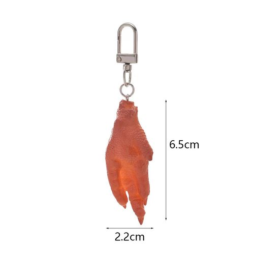 Simulated Food Chicken Feet Toy Decorations Charms Educational Personalized Fun School Bags Car Keys Accessories Wholesale