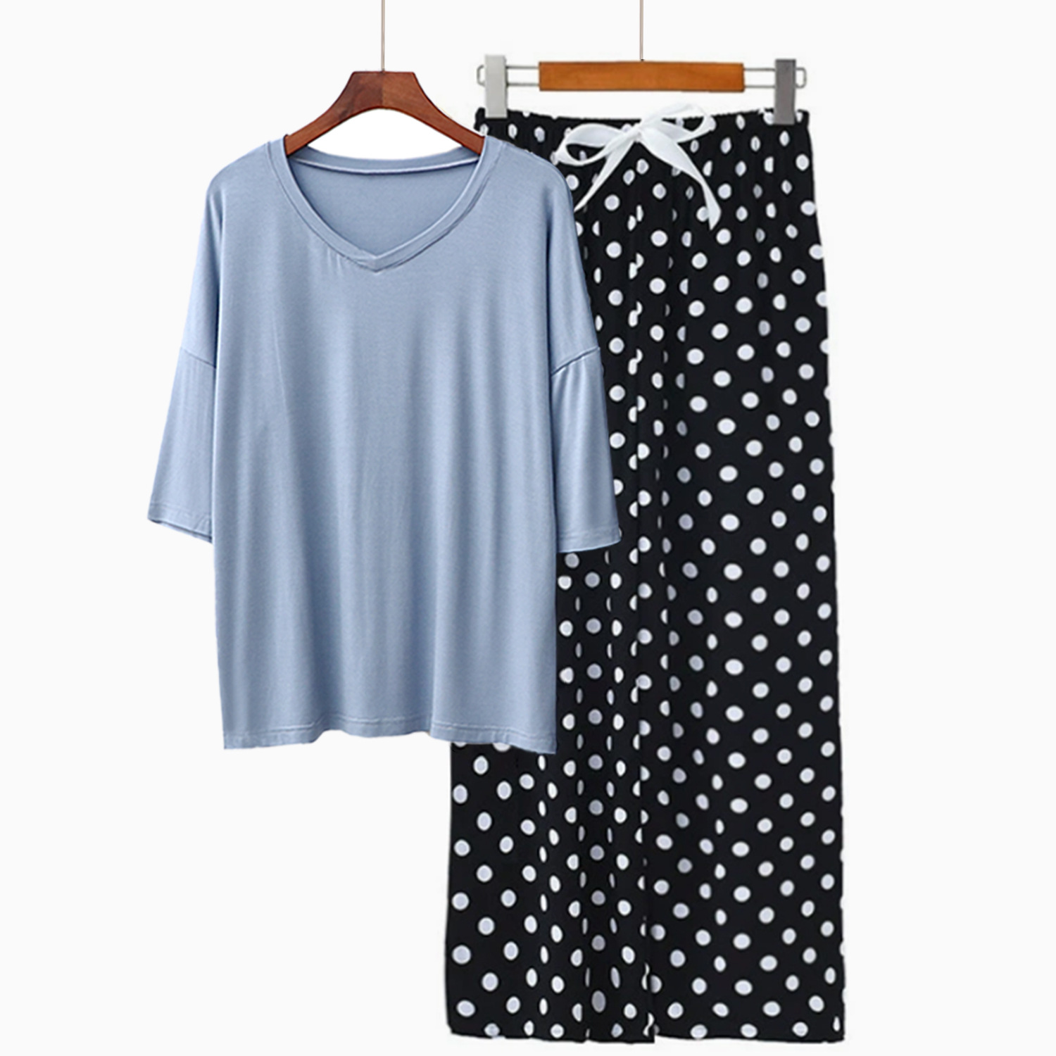 헤이즈 블루 + 블랙 도트