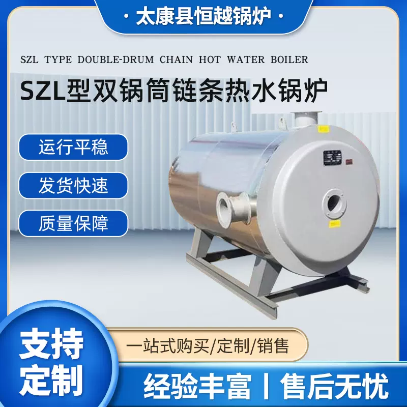 卧式双锅筒链条热水锅炉全自动链条生物质蒸汽锅炉燃煤蒸汽锅炉厂