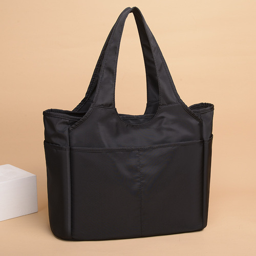  Autumn New Trendy Portable Oxford Cloth Women's Cloth Bag Casual Multi-Pocket Large Capacity Travel Bag Nylon Shoulder Bag