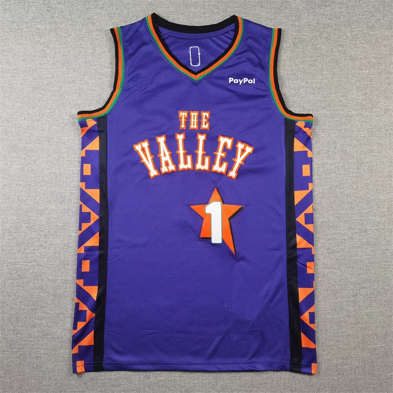 25 сезон баскетбольная одежда Sun Book Booker The Valleyjersey источник производитель оптовая