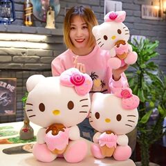 新しい KT 猫人形ぬいぐるみかわいいアイスクリーム猫ギフトキャディ猫誕生日ギフト人形卸売