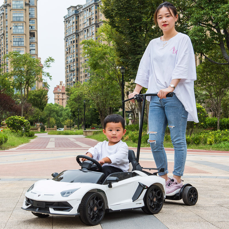 Children's electric car four-wheeled vehicle remote control toy car with swing baby stroller can sit people children can stand people Children's electric car four-wheeled vehicle remote control toy car with swing baby stroller can sit people children can stand people