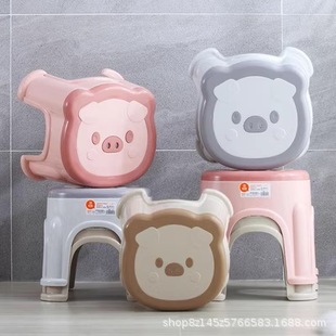 Plastic Small Stool Household Low Stool Children's Thickened Adult Shoe Changing Stool Baby Nordic Night Market Dining Table Piglet Stool