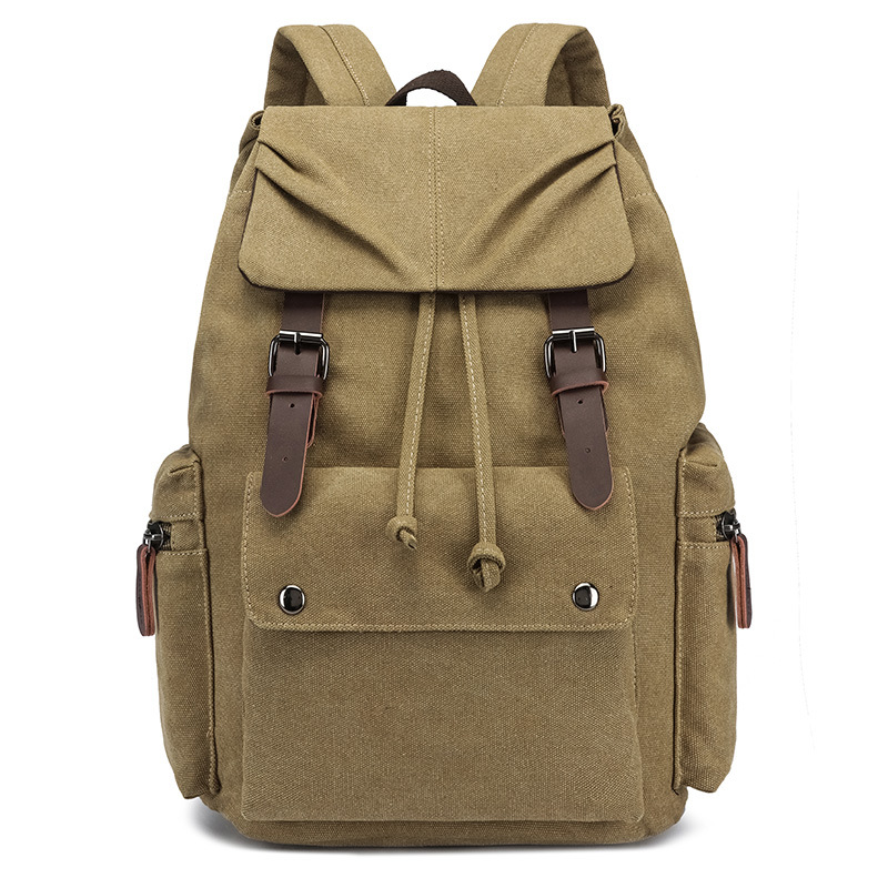 Transfronterizo estilo coreano simple casual bolso de la computadora del estudiante de los hombres mochila portátil de moda fresca mochila de viaje mochila de lona