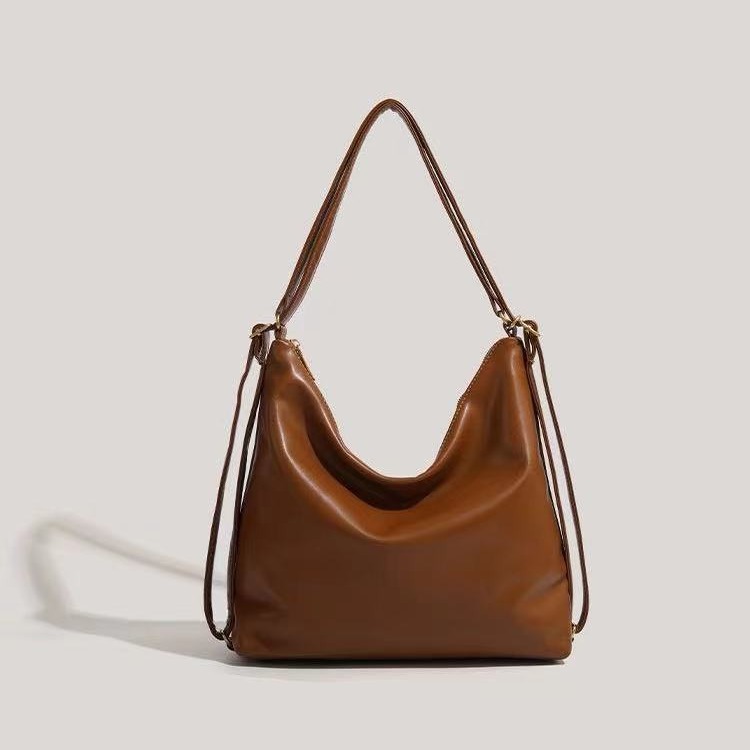 Suede for women 2024 new autumn and winter large capacity tote backpack versatile commuting crossbody bag_voghion.com