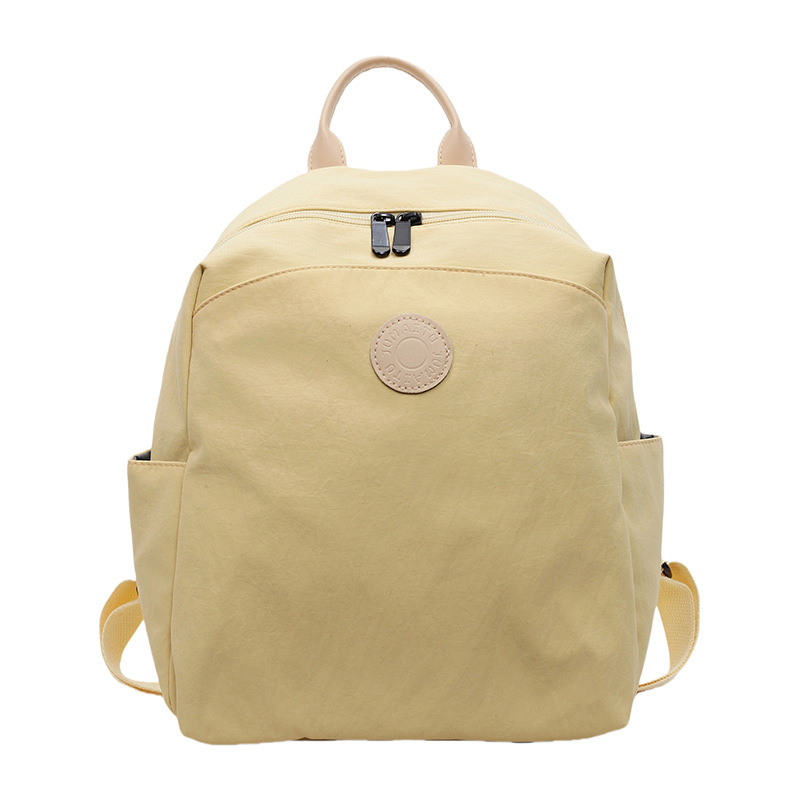 Bolsa de estudiantes de moda coreana para mujeres 2025, verano, nueva moda, mochila casual de gran capacidad, bolso de viaje simple para mujeres