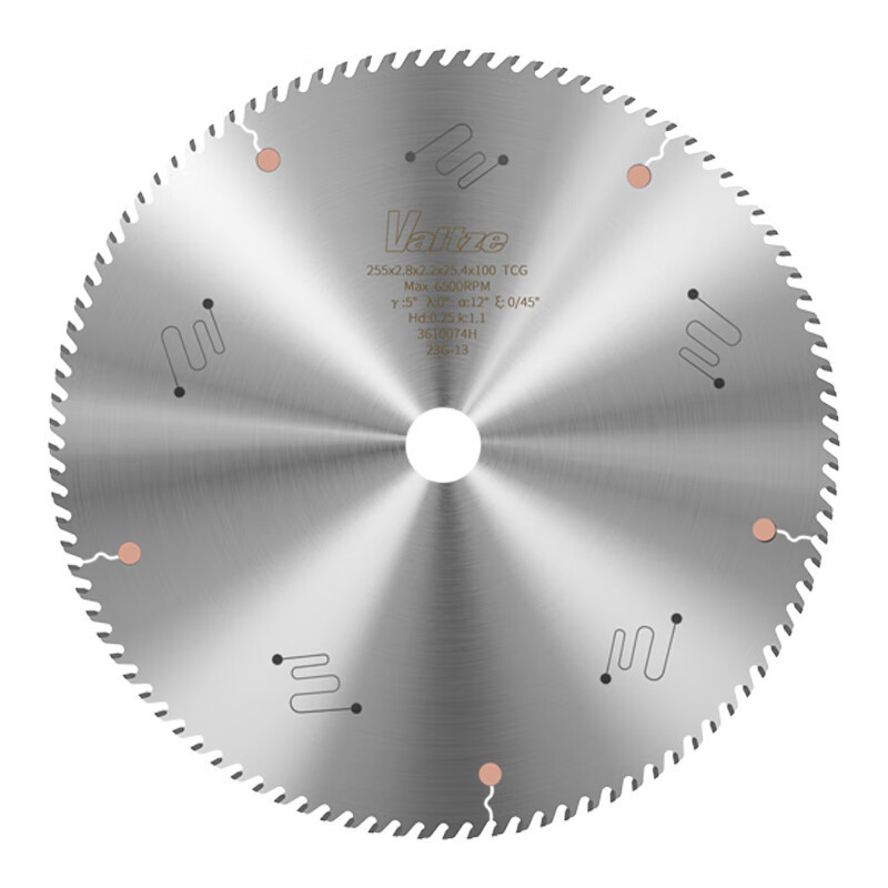 Jintian Woz Valtze hoja de sierra de aleación de aluminio 10 pulgadas 120 aluminio de aluminio de doble cabeza sierra hoja de corte para aluminio de puente