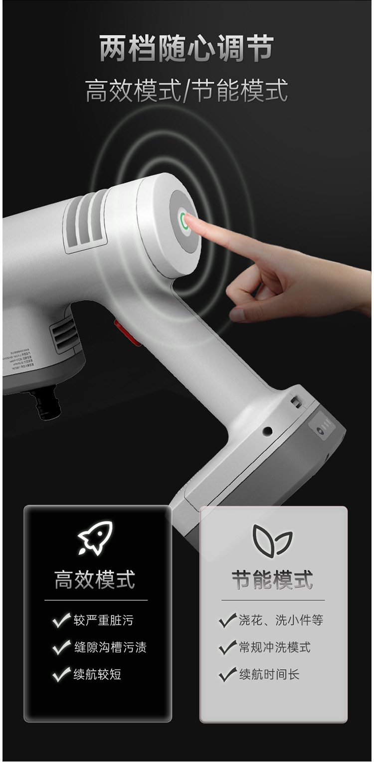 Lekong Wireless Portable Cleaning Machine, Household High-Power Flushing Water Gun, Portable Small Car Wash