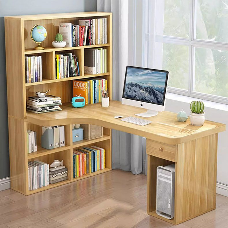 Desk Bookshelf Integrated Computer Table Desktop Table Student Home Bedroom Simple Children's Study Table Writing Corner Table