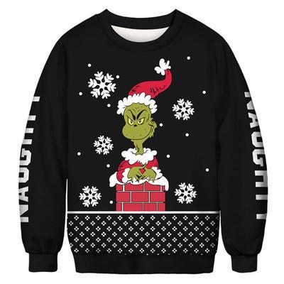 Unisex Hoodies Long Sleeve 3d Print Hip-hop Animal Cartoon Santa Claus display picture 6