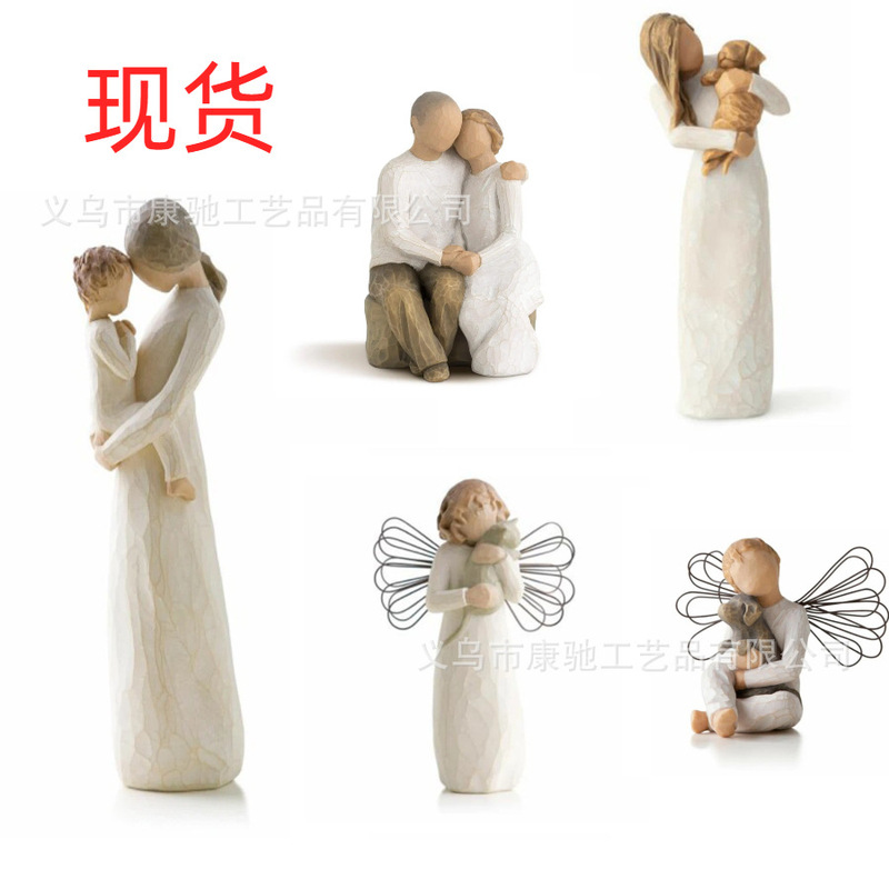 Cross-Border New Valentine's Day Imitation Wood Carving Couple's Intimate Resin Ornaments for Home and Parent-Child Decoration Crafts Cross-Border New Valentine's Day Imitation Wood Carving Couple's Intimate Resin Ornaments for Home and Parent-Child Decoration Crafts