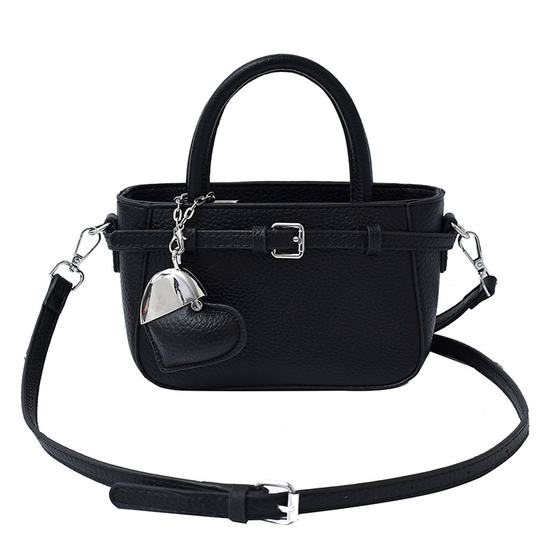 Bolso Tote de diseño de nicho 2025 verano nuevo estilo bolso de hombro con patrón de lichi bolso de mensajero de amor de moda mujer