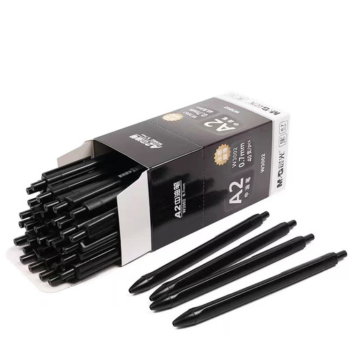 Chenguang ABPW3002 gel pen needle tube type press ballpoint pen A2 medium oil pen signature pen ballpoint pen