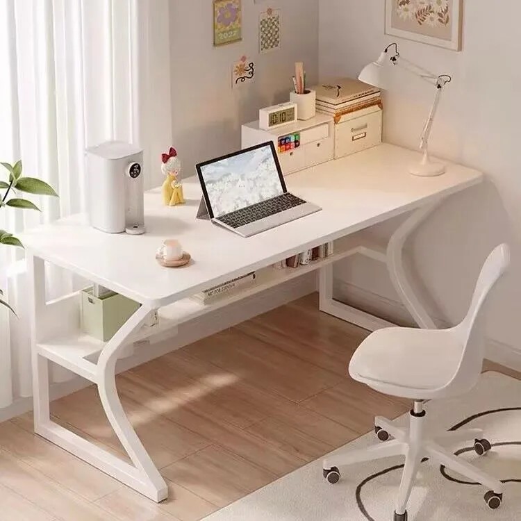 Escritorio de dormitorio en casa, estante de escritorio, escritorio de escritorio